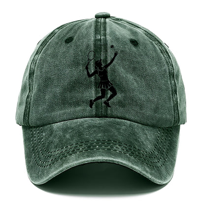 Tennis player serving powerful shot Classic Cap
