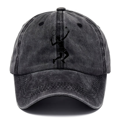 Tennis player serving powerful shot Classic Cap