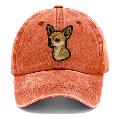 Chihuahua - Modern tiny dog logo with bo - Classic Cap