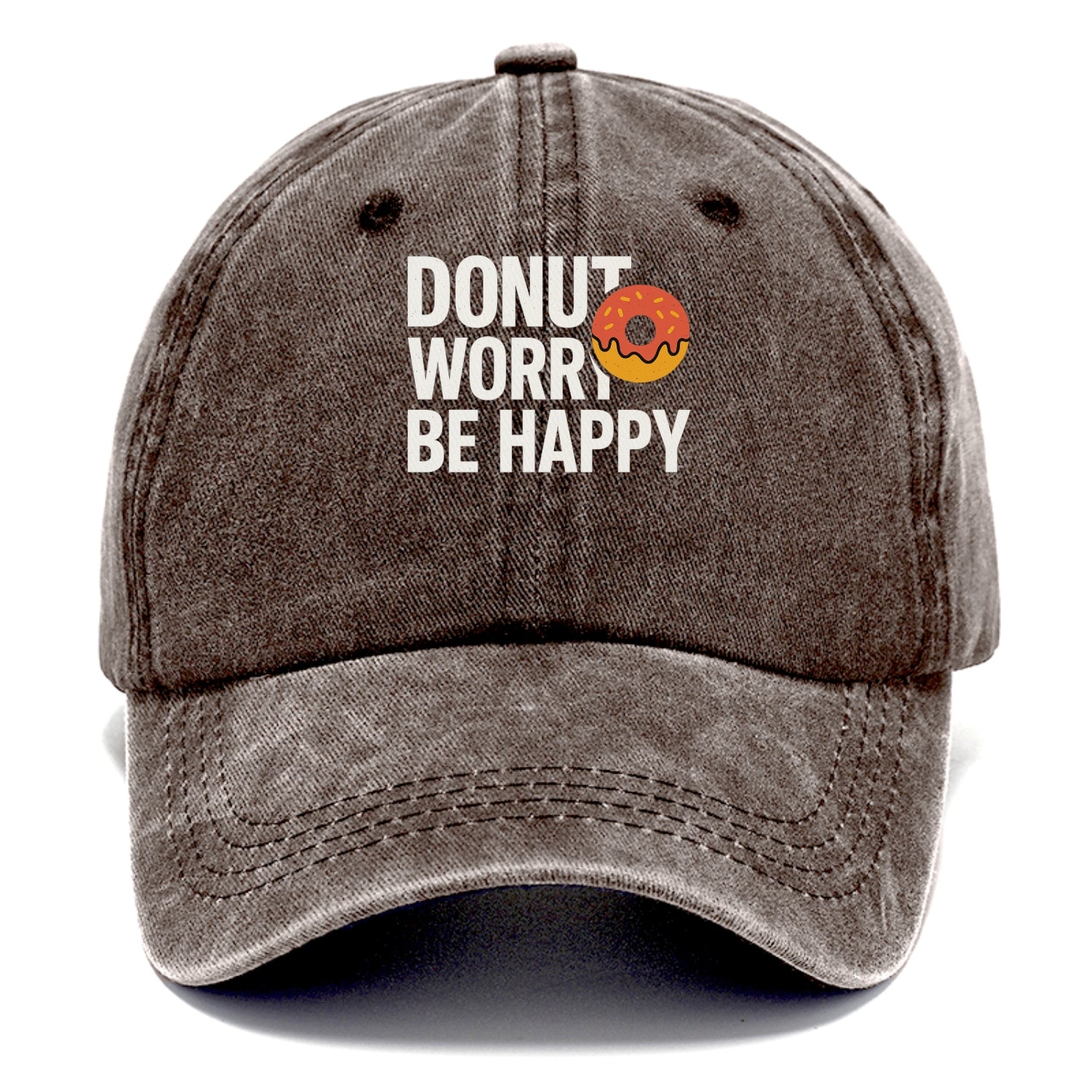 donut worry be happy Hat