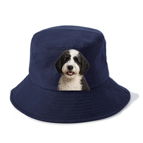 Sheepadoodle Portrait Design Bucket Hat