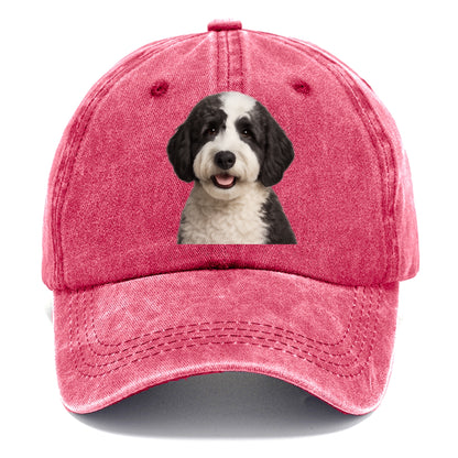 sheepadoodle portrait design Hat