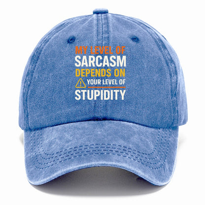 sarcasm stupidity Hat