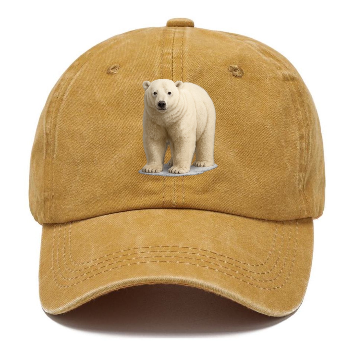 majestic polar bear front portrait Hat