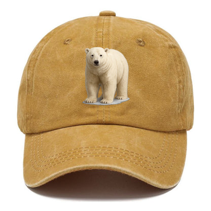 majestic polar bear front portrait Hat