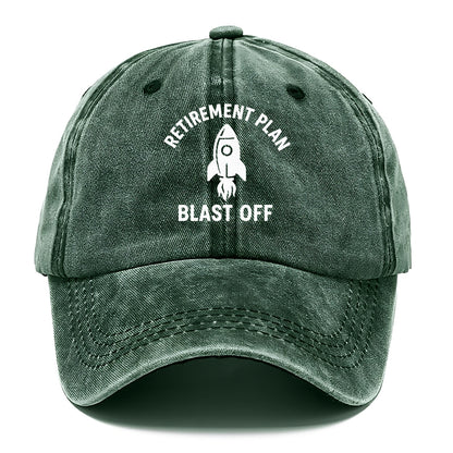retirement blast off Hat