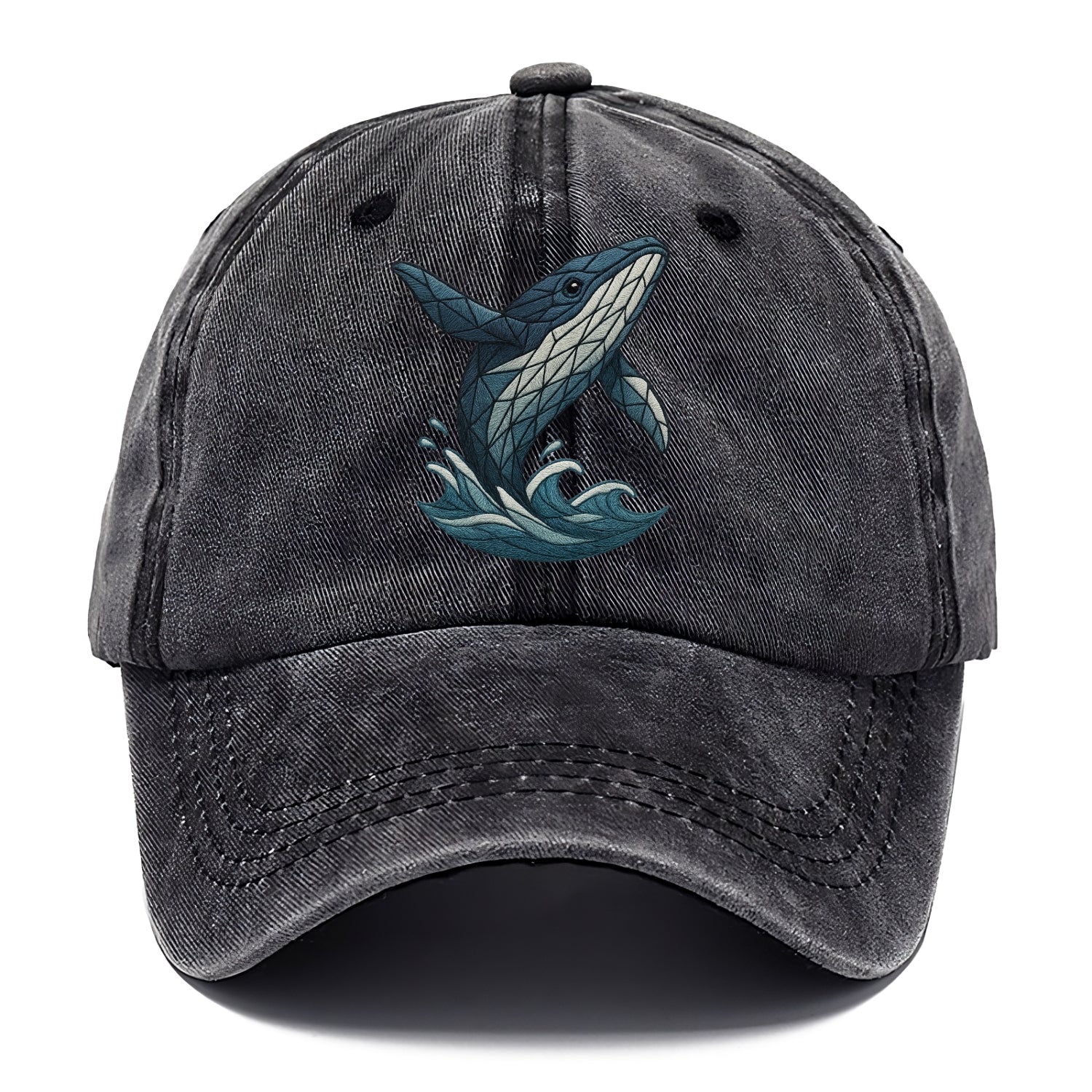 whale ocean waves Hat