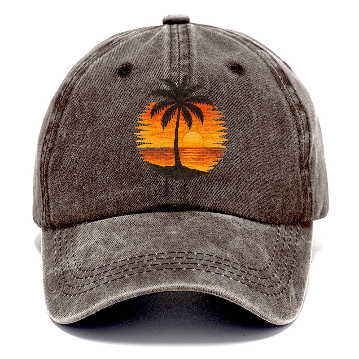 sunset palms paradise Hat