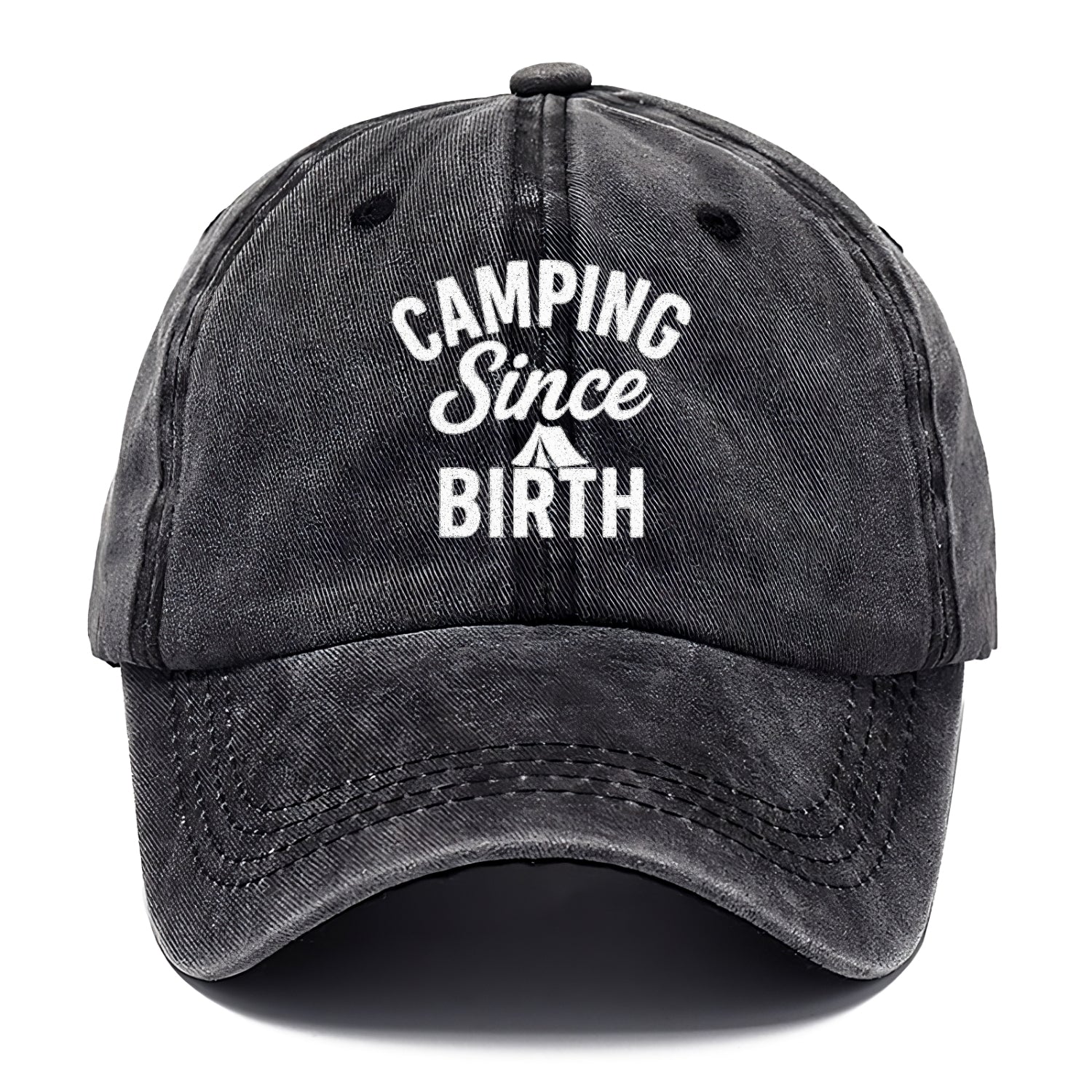 camping since birth outdoor adventure Hat