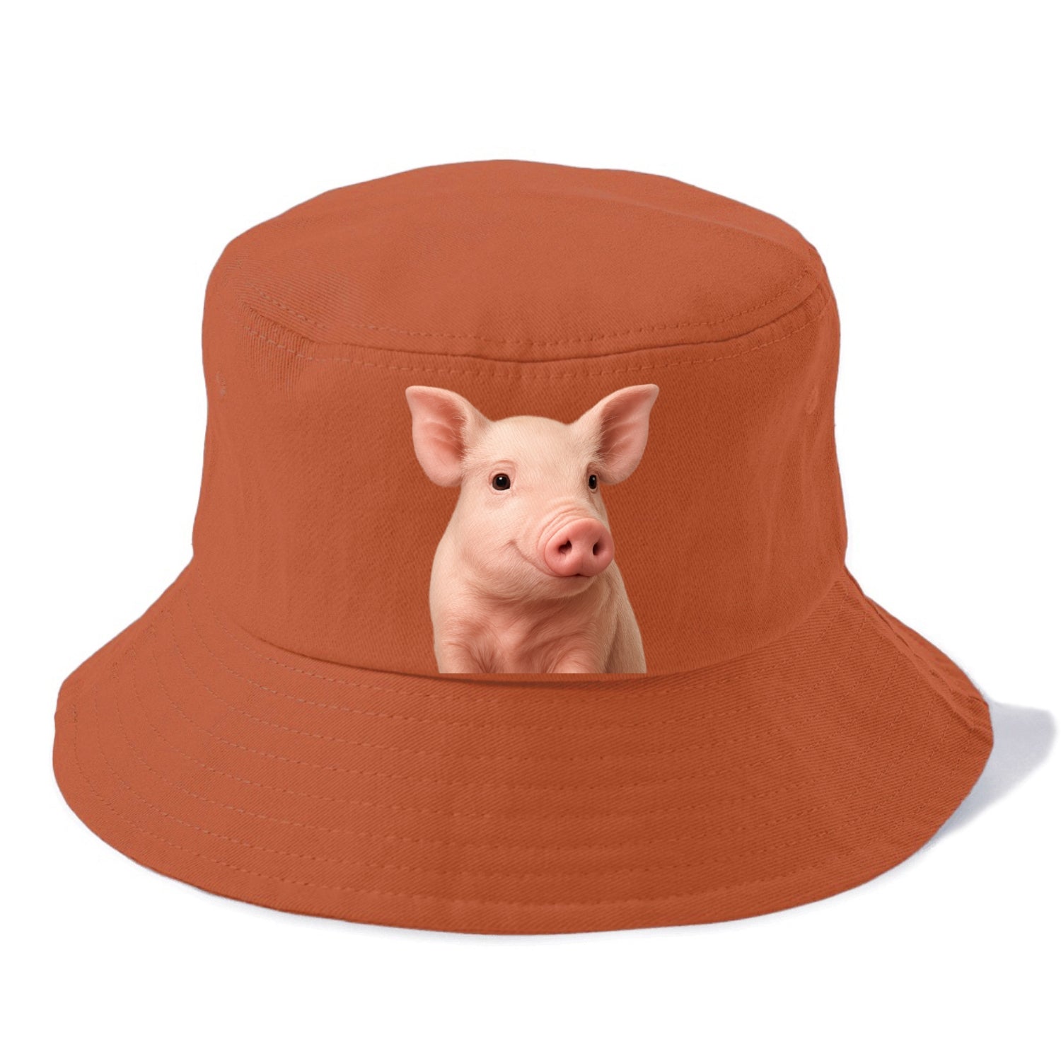 pig portrait design Hat