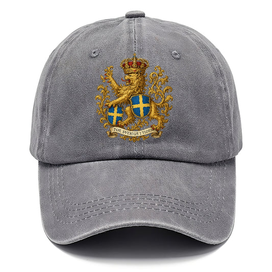 sweden heritage lion badge Hat