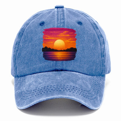 serene sunset hues Hat