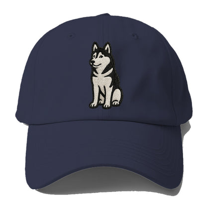 siberian-husky-black-white-loyal-spirit Hat