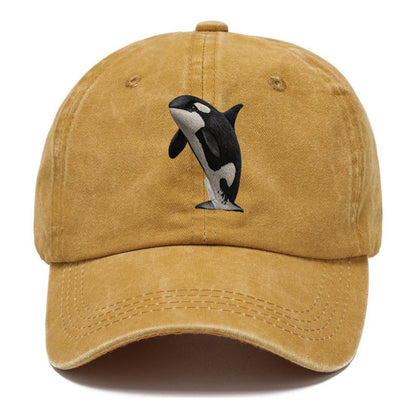 majestic orca leaping from the waves Hat