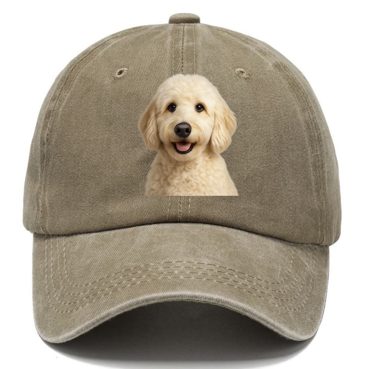 english cream doodle portrait design Hat