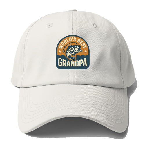 World's Best Grandpa Fishing Baseball Cap