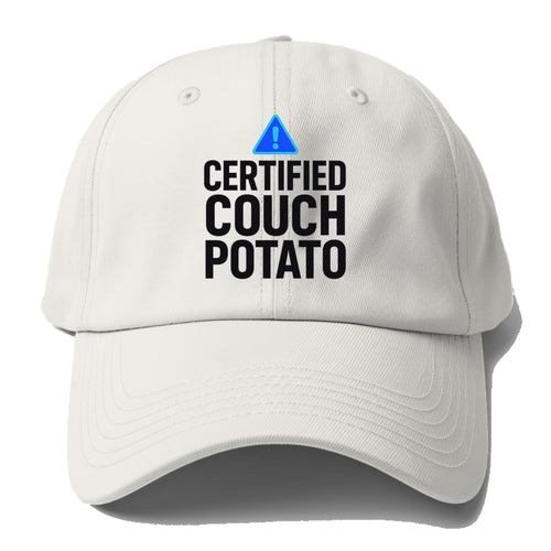 Certified Couch Potato Baseball Cap For Big Heads