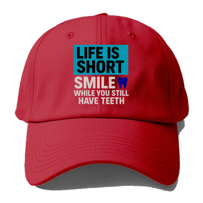 life short smile while Hat