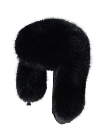 高品質ラグジュアリーフォックスファーハット メンズ - 暖かい耳保護冬春旅行スキーハット