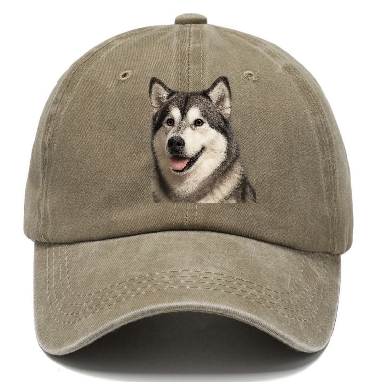 alaskan malamute portrait design Hat