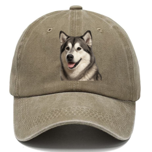 Alaskan Malamute Portrait Design Classic Cap