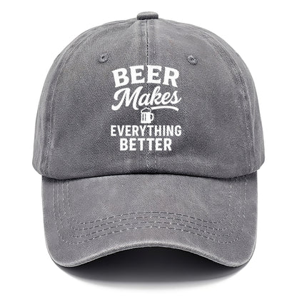 brewed serenity better with beer Hat