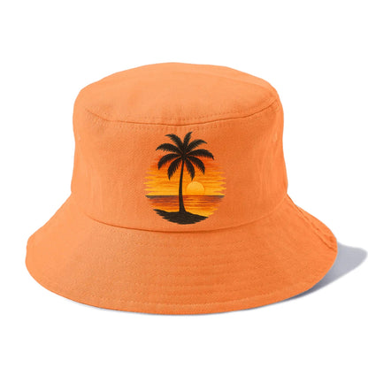 sunset palms paradise Hat