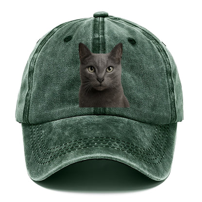 russian blue portrait design Hat