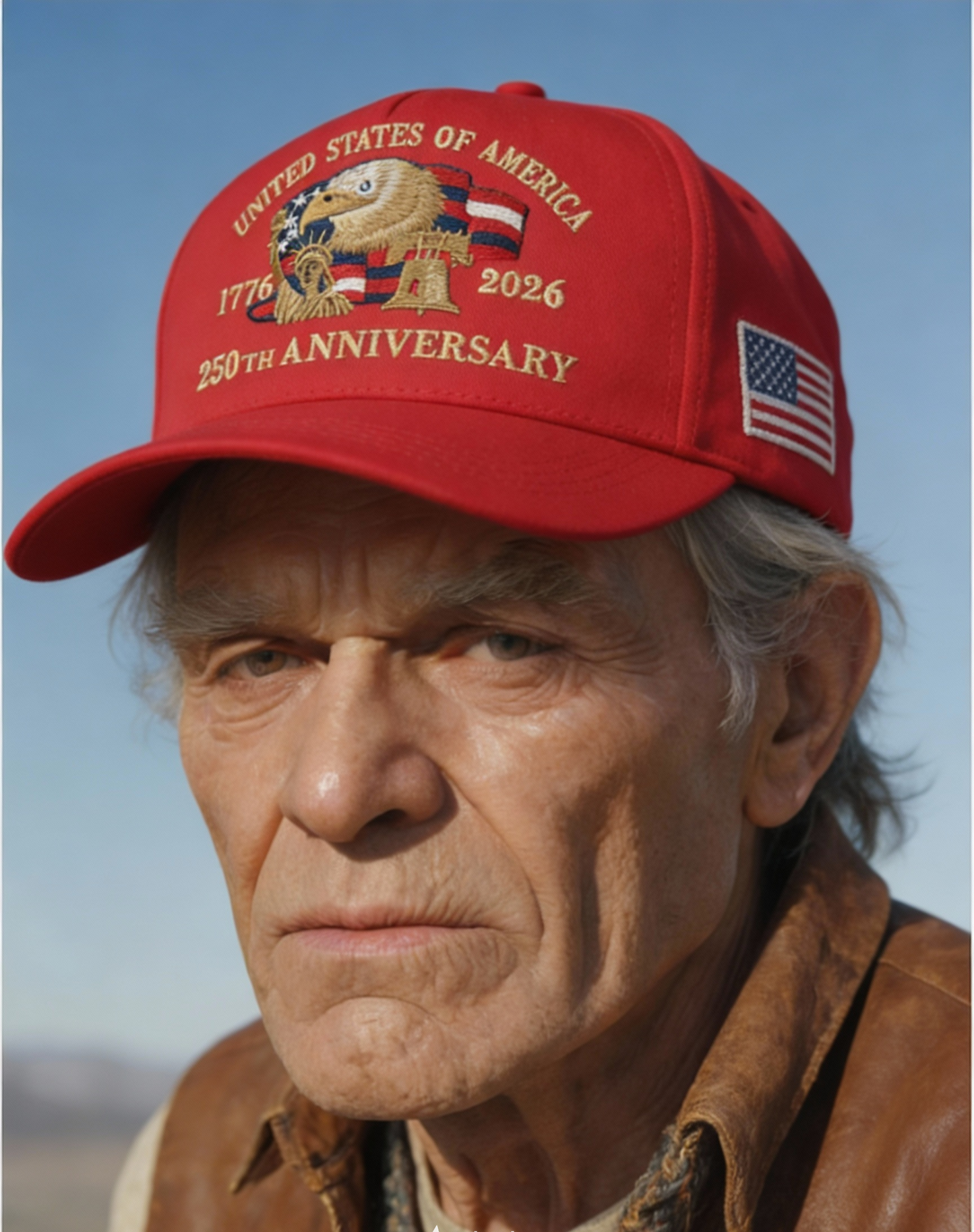 USA 250th Anniversary Embroidered Baseball Cap