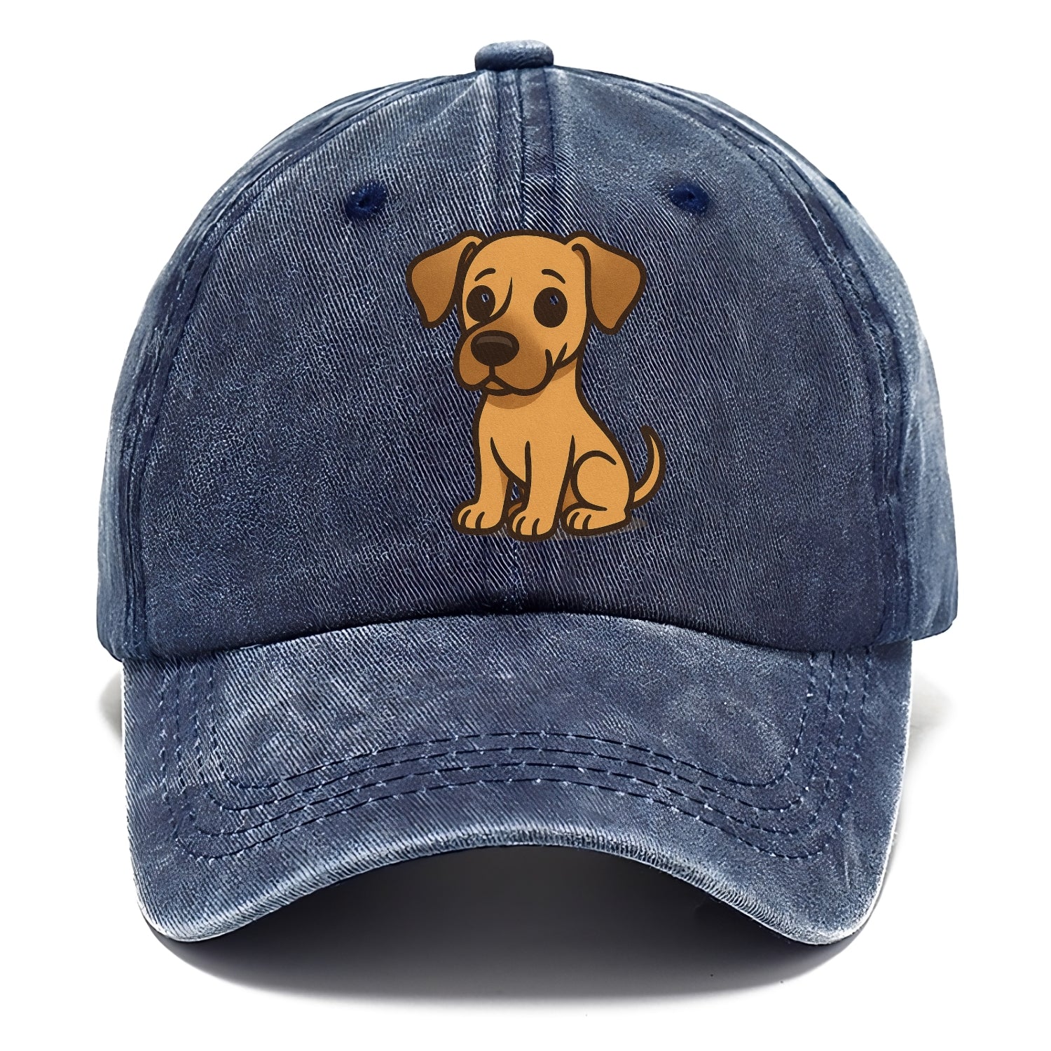 great dane fawn colored sitting pose with gentle expression portrait design Hat