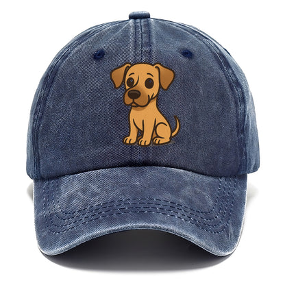 great dane fawn colored sitting pose with gentle expression portrait design Hat