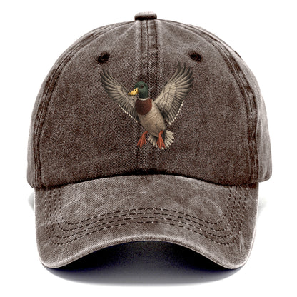 mallard in flight Hat