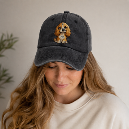 Cocker Spaniel Sitting Sweetheart Classic Cap – editorial product image