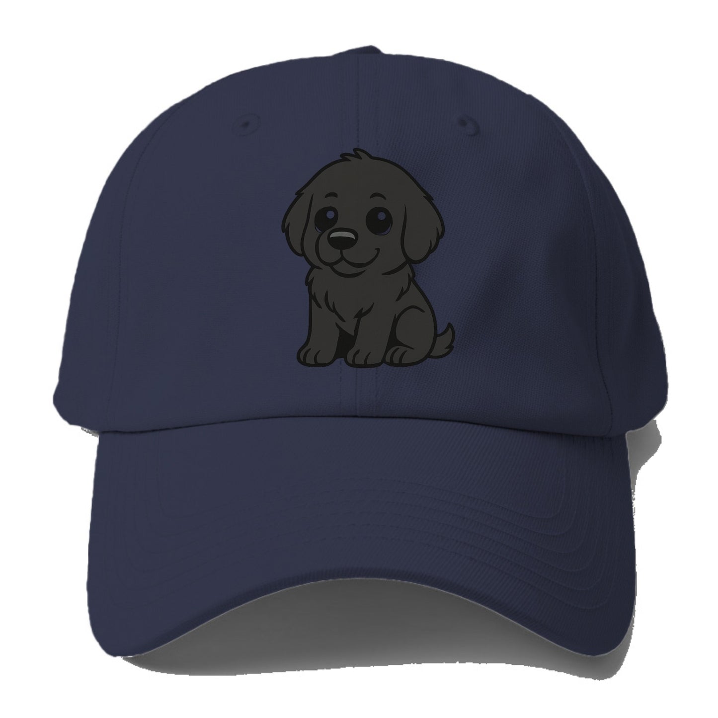 newfoundland black sitting pose with gentle giant expression portrait design Hat