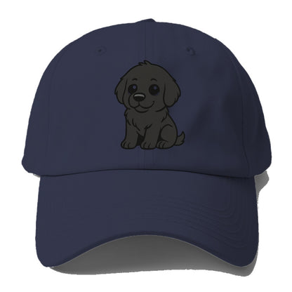 newfoundland black sitting pose with gentle giant expression portrait design Hat