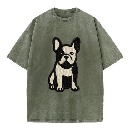 French Bulldog Black And White Tuxedo Pose Hat