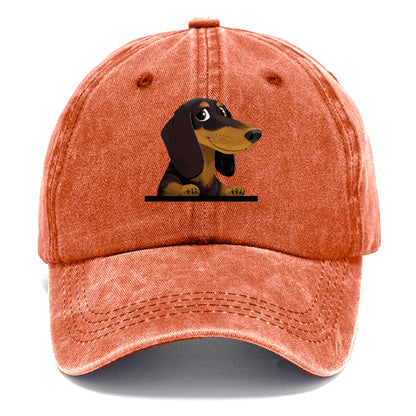 retro-dachshund-playful-spirit Hat