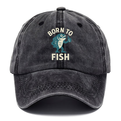 born to fish Hat