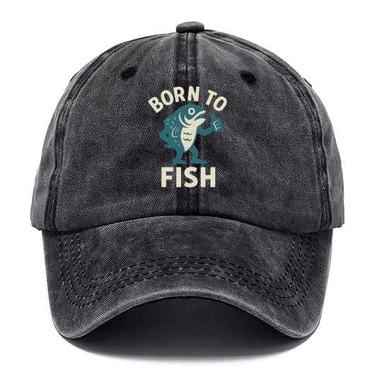born to fish Hat