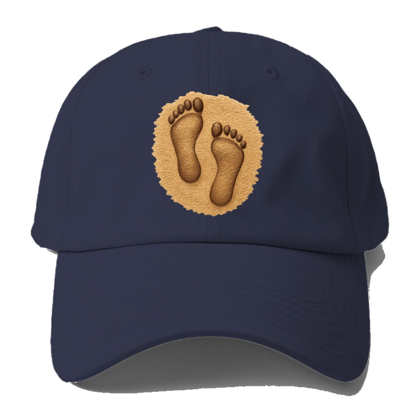 footprints in the sand sepia tone Hat