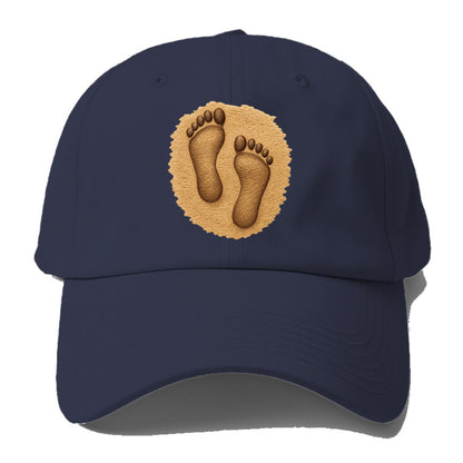 footprints in the sand sepia tone Hat