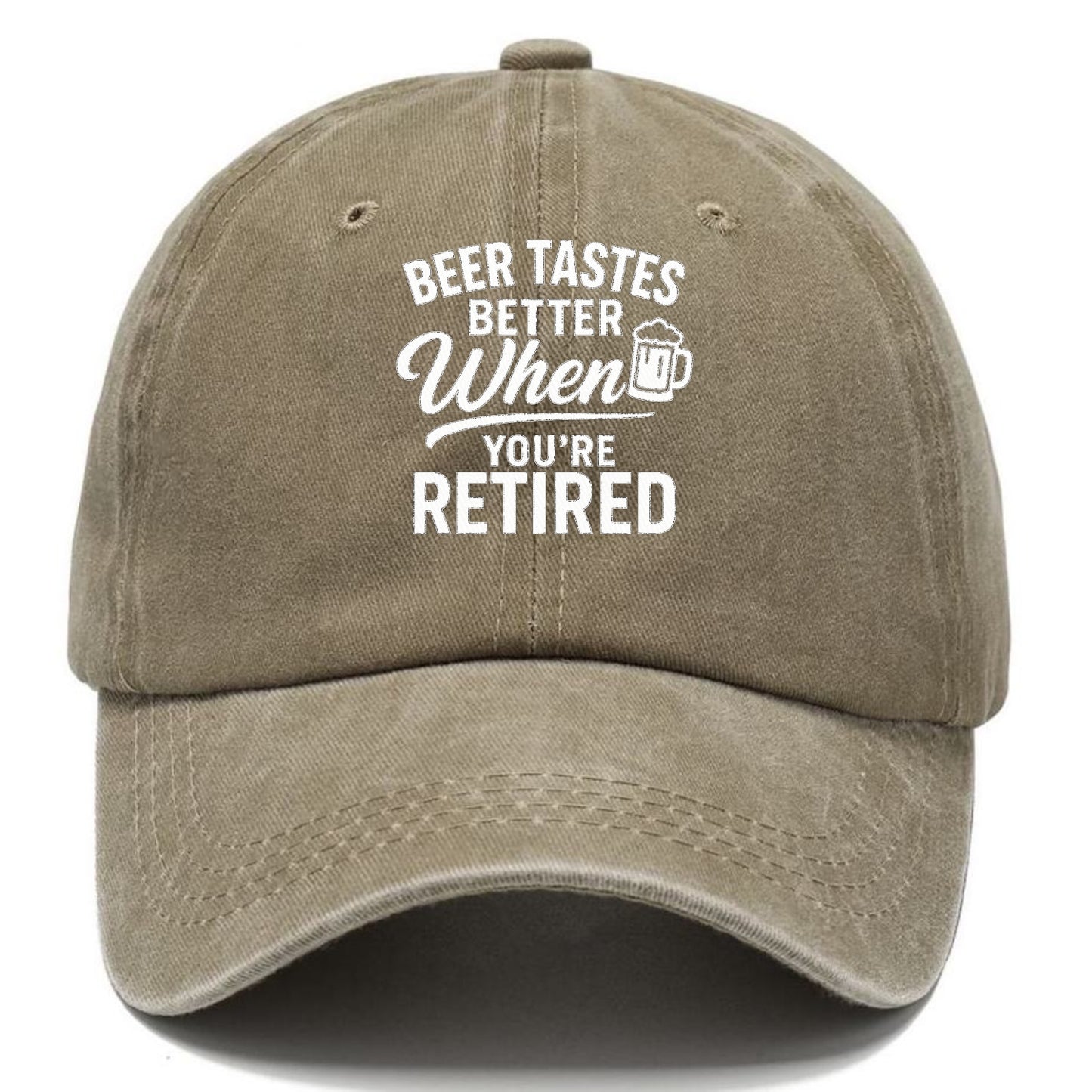 retired beer tastes better hat design Hat