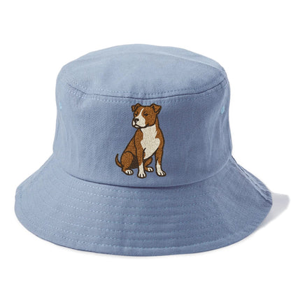 American Pit Bull Terrier Brown And White Pose Hat