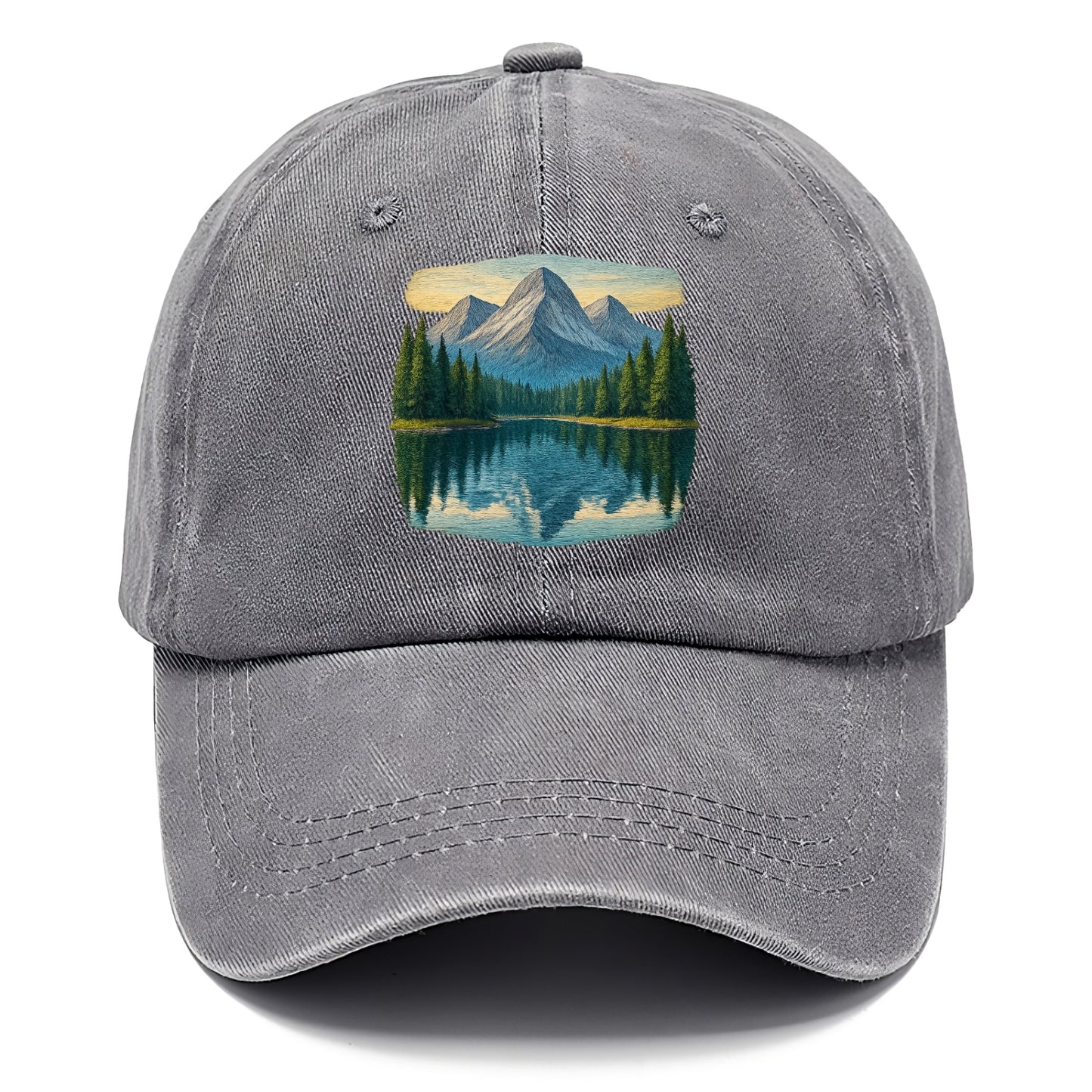 mountain lake reflections Hat
