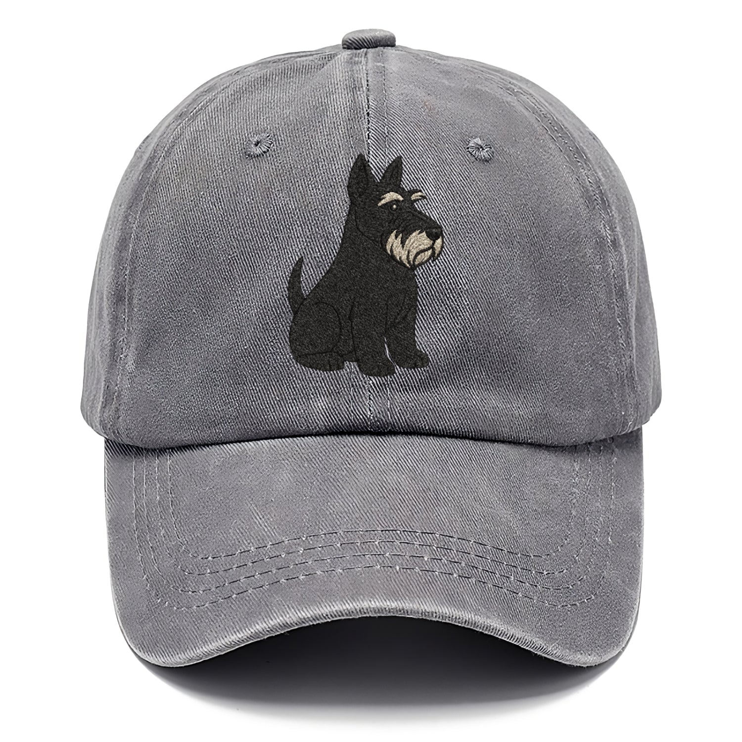 Scottish Terrier Black Sitting Pose Hat