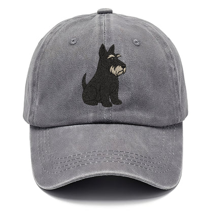 Scottish Terrier Black Sitting Pose Hat