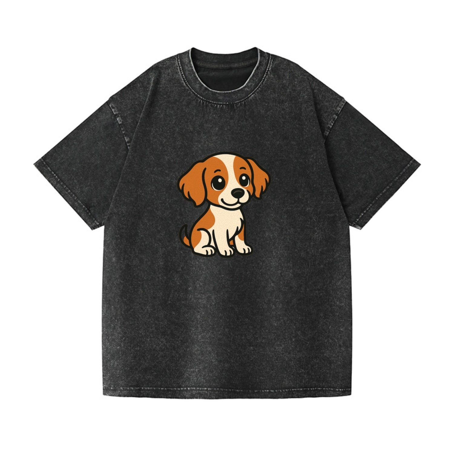 brittany spaniel orange and white sitting pose portrait design Hat