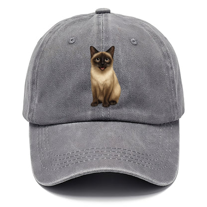 siamese cat illustration Hat