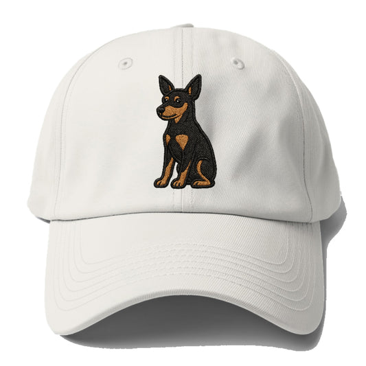 miniature-pinscher-black-tan-regal-poise Hat