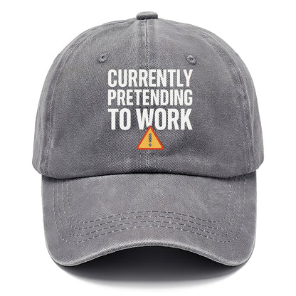 currently pretending to work Hat